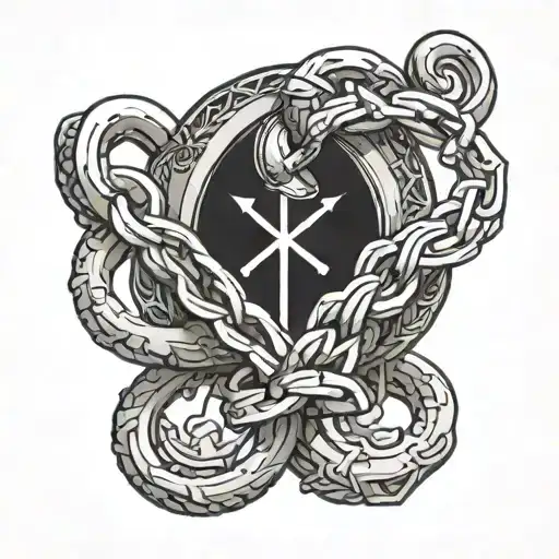 Kurapika's judgement chain tattoo design idea