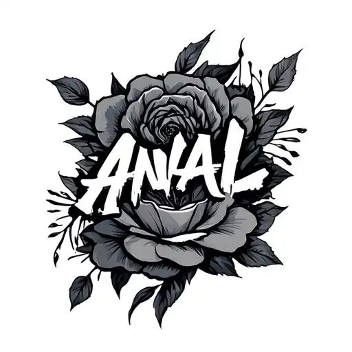 "ANAL" Sexy tattoo design idea
