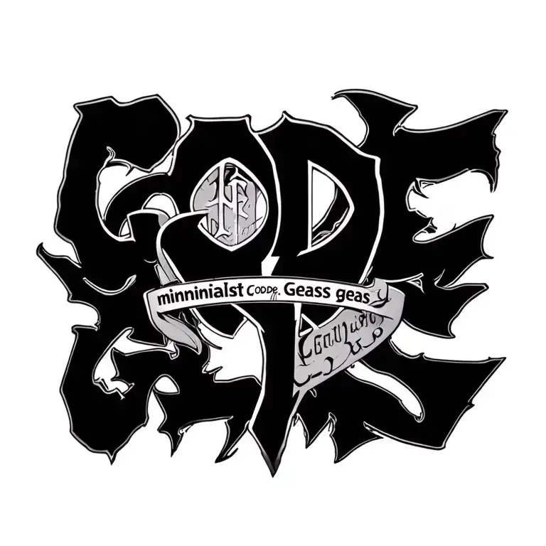 "minimialsist, logo, geass" Geass gate Code geass: Lelouch tattoo design idea