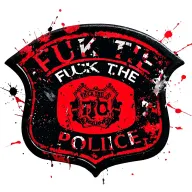 "Fuck the police" Fuck the Police officer badge tattoo design idea