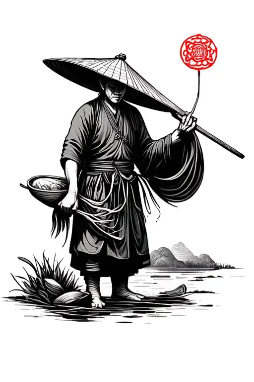 Chinese farmer parable tattoo design idea