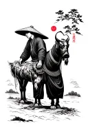 Chinese farmer parable tattoo design idea