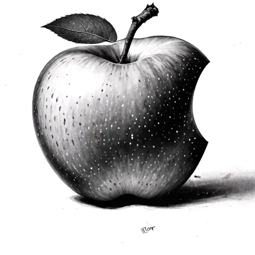 Apple doesn't fall apart from the tree tattoo design idea