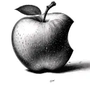 Apple doesn't fall apart from the tree tattoo design idea