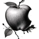 Apple doesn't fall apart from the tree tattoo design idea