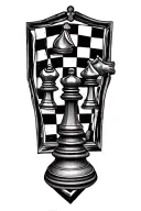 chess board tattoo design idea