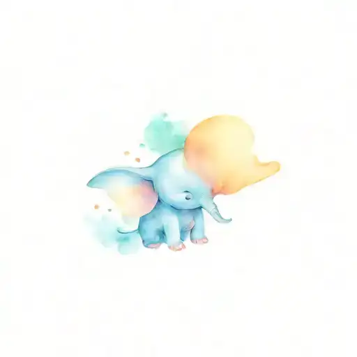 dumbo tattoo design idea