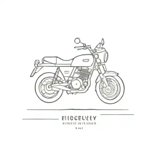 motor bike tattoo design idea