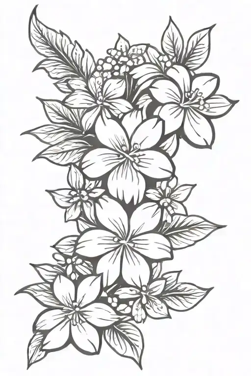 philippines sampaguita flower arm band tattoo design idea