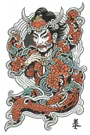 Yaqui traditional tattoo tattoo design idea