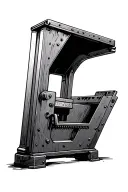 Guillotine angled view tattoo design idea