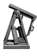 Guillotine angled view tattoo design idea