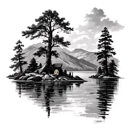 Lake District tattoo design idea