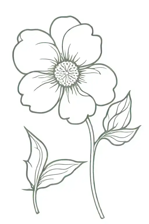 5 sunflowers 5 leaf clover tattoo design idea
