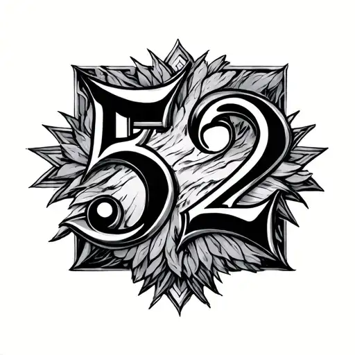 Roman Numeral 5 22 tattoo design idea