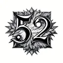 Roman Numeral 5 22 tattoo design idea