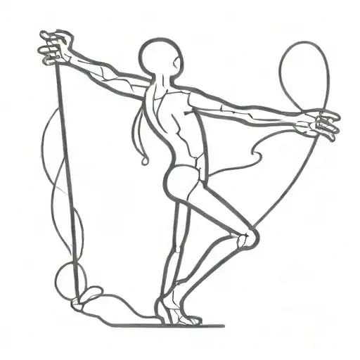 one stick figure doing hard work tattoo tattoo design idea