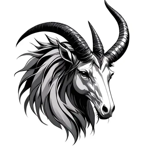 Capricorn tattoo design Chronos Kairos Aion tattoo design idea