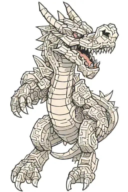 minecraft change dragon holding tattoo design idea