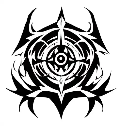 aatrox symbol formed tattoo design idea