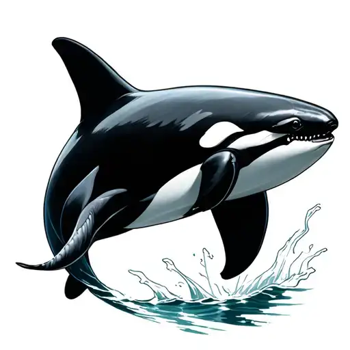 Orca tattoo design idea
