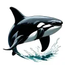 Orca tattoo design idea