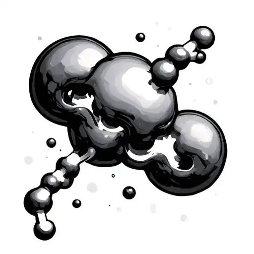 Dmt Molecule tattoo design idea