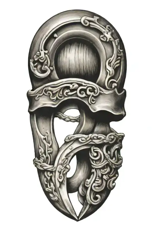 horseshoe lucky charms tattoo design idea