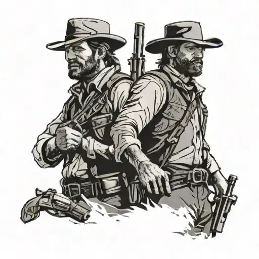 Arthur Morgan red dead redemption tattoo design idea