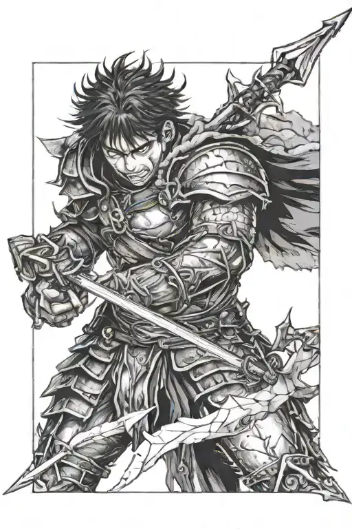 berserk curse, mark with arrow  tattoo design idea