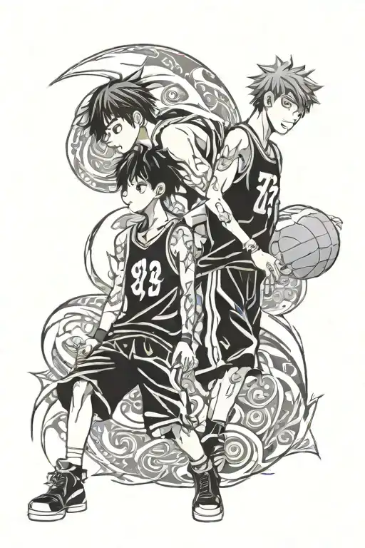 Shoyo Hinata and Tetsuya Kuroko tattoo design idea