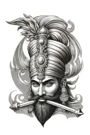 sikh warrior tattoo design idea