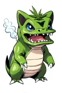 bulbasaur smoking weed tattoo design idea