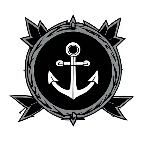 Canada, Air Force Roundel, small Navy anchor  tattoo design idea