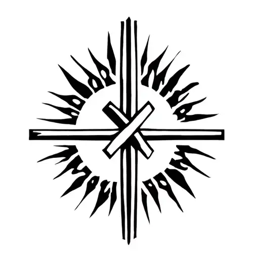 rod and staff christian tattoo design idea