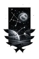 Gemini constellation tattoo design idea