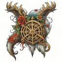 The Helm of Awe tattoo design idea