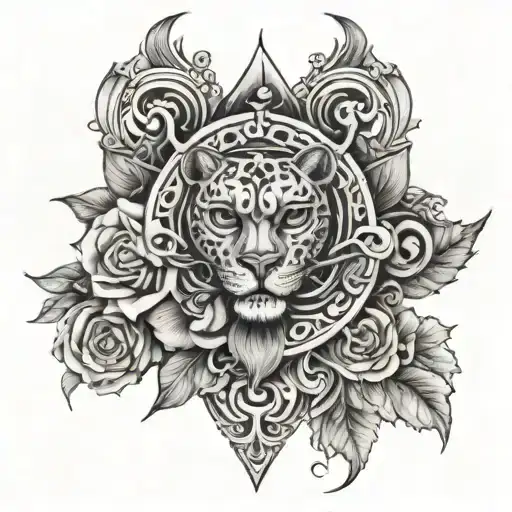 XII-XVII-LXXV tattoo design idea