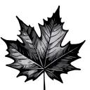 Maple Leaf tattoo design idea