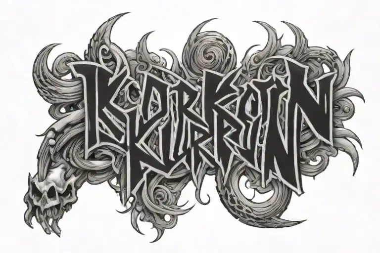 inscription from Korn song worst is on its way tattoo design idea