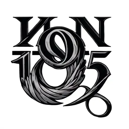 1995 Roman Numerals tattoo design idea