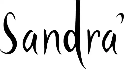 "Sandra" tattoo design idea