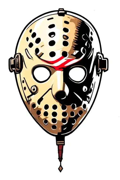Jason vorhees mask only tattoo design idea