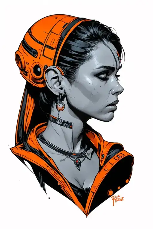 a scene from The fifth Element Movie tattoo design idea