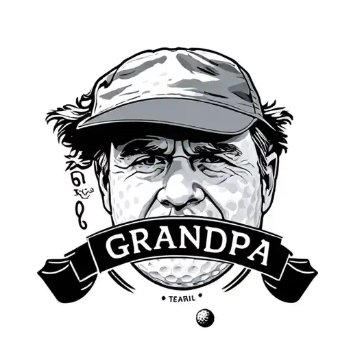 golf grandpa memorial tattoo tattoo design idea