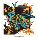 rap tattoo design idea