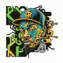 rap tattoo design idea