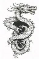 Hydra dragon tattoo design idea