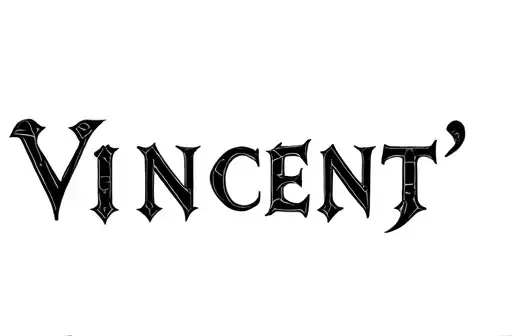 "Vincent " tattoo design idea