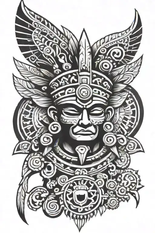 aztec tribal for arm tattoo tattoo design idea